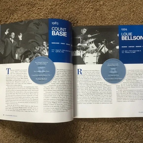 NEA JAZZ MASTERS 1982-2010 Book/CD Hard to Fine! - Picture 4 of 8